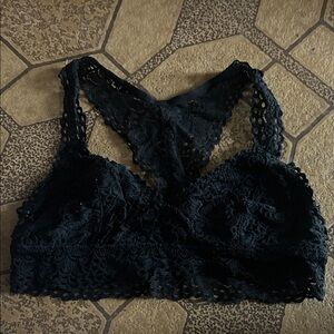 Aerie large Lace Bralette in Black